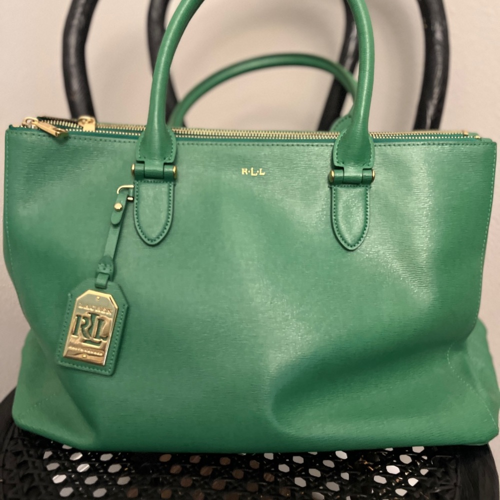 Green Ralph Lauren  Satchel Bag